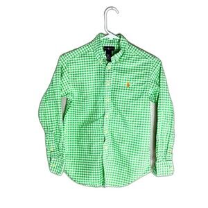 Ralph Lauren Button Front Long‎ Sleeve Oxford M 10/12